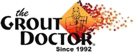 The Grout Doctor brand logo with mascot since 1992.